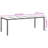 vidaXL Garden Table Pure Black 98.43 x 39.37 x 29.53 in Poly Rattan-114604374