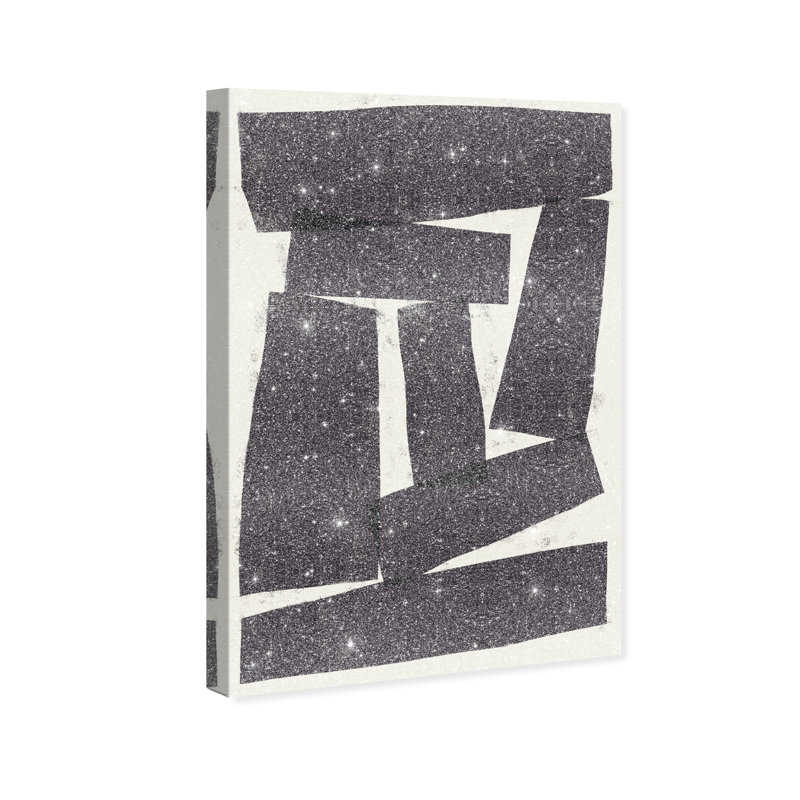 Black And White 2 Canvas Abstract Print by Oliver Gal, Black Frame, 10 x 15, 30"H x 20"W, Canvas Unframed