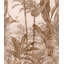 Orom II Collection Tropical Motive 62.5-inches wide x 9.18-feet high 3-panel Wall Mural