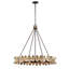 Monarch 8-Light Chandelier in Champagne Mist with Coconut Shell by Breegan Jane