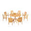 Hari Outdoor Teak Dining Set-1822945286-1875635636