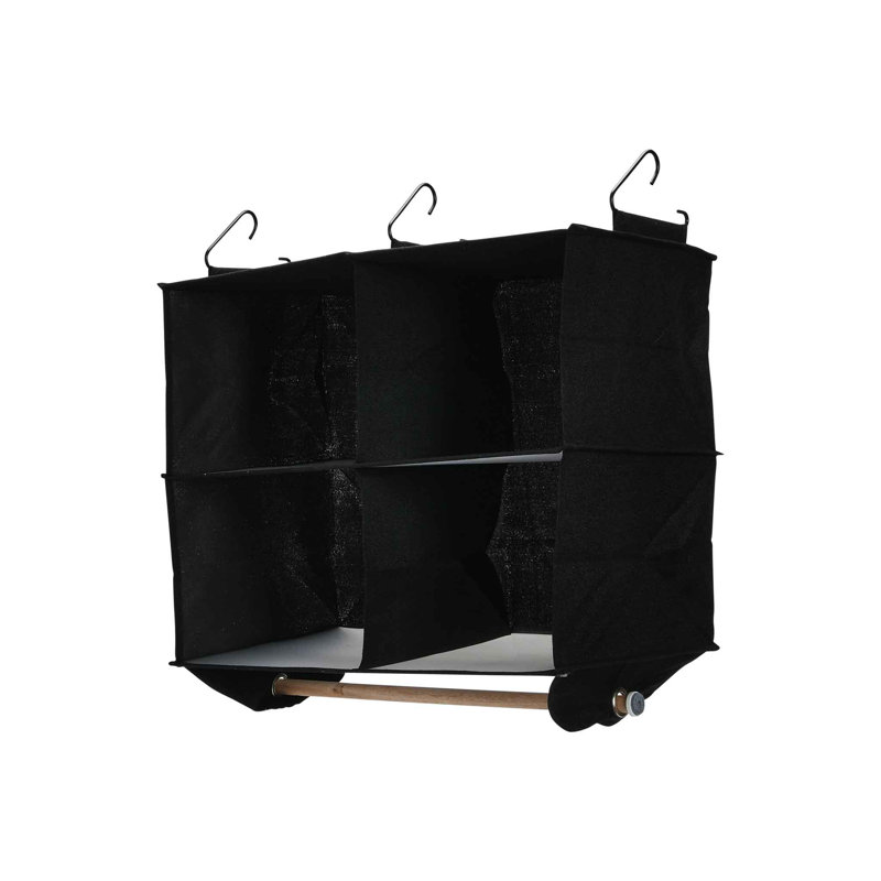 Rangement suspendu à 4 poches Wyon, Noir