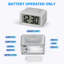 Self-Sensing Digital Alarm Clock - Silver