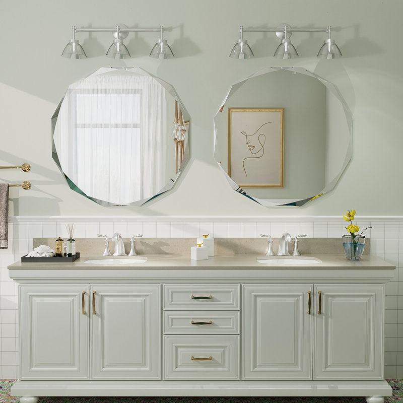 Miroir mural Aevar, 32 po x 32 po