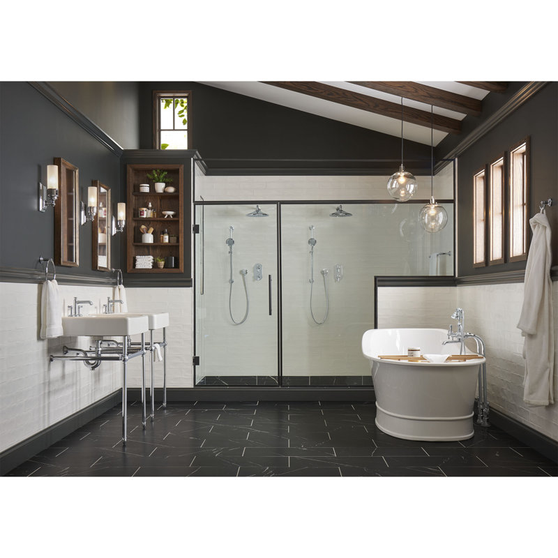 Oak Hill Personal Shower Set With Handshower, Satin Brass