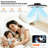 24" Modern Ceiling Fan with Dimmable LED Light-800692397
