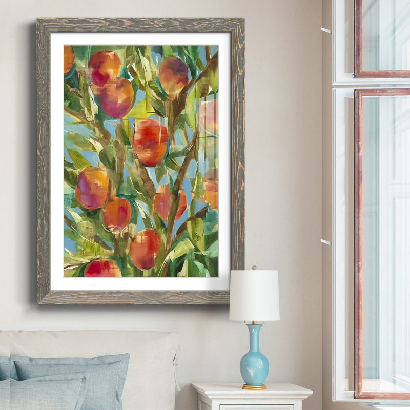 Just Peachy, reproduction encadrée de qualité supérieure - prête à être accrochée, H 44 po x l 31 po x P 1 po