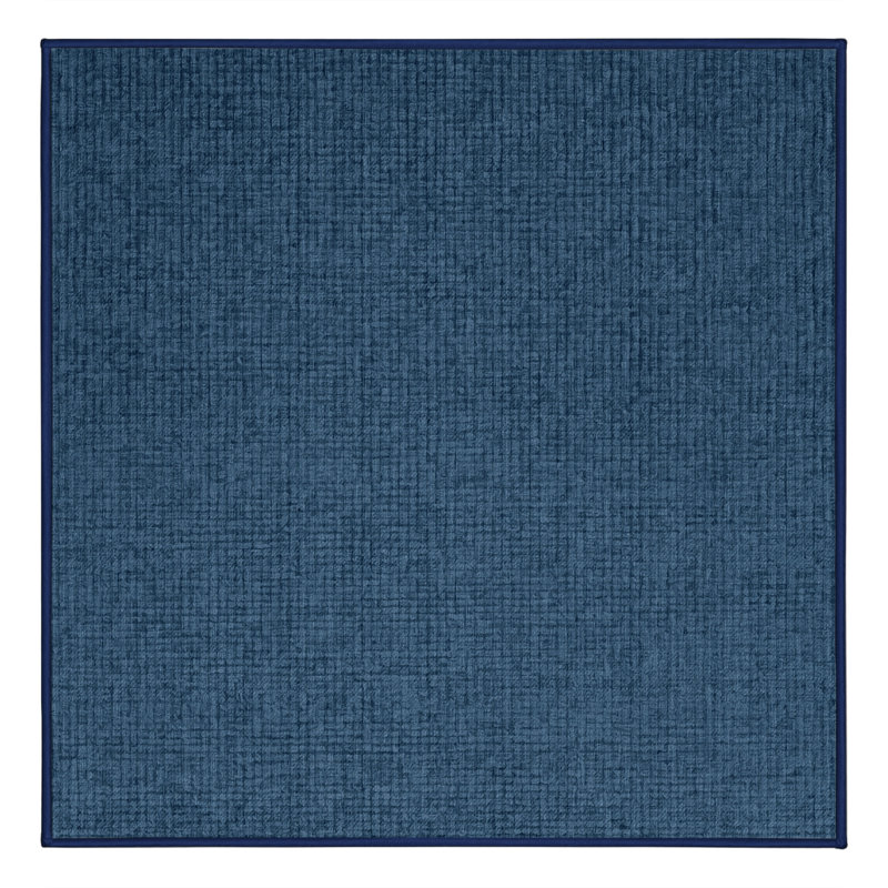 Tapis gris uni lavable à la machine, Carré 5 pi