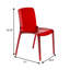 Lade Transparent Plastic Stackable Dining Chair with Waterfall Edge Seat – Lightweight Versatile Accent & Kitchen Side Chair, No Assembly Required-835357446