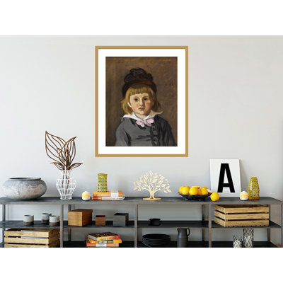 Portrait of the Artist’s Son Jean by Claude Monet -Framed Giclee Print