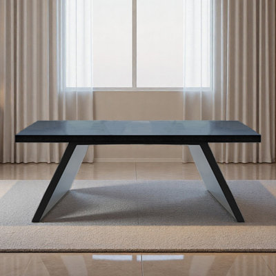 Solid wood spacious conference desk, power outlets