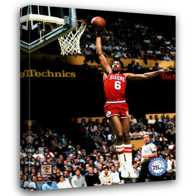 Julius Erving Action, H 46 po x l 36 po