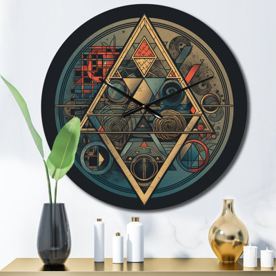 Horloge murale en métal
