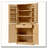 72″ Tall Curved Pantry Cabinet with Door Shelves and Hidden Drawer-696319218