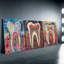 «Tooth Anatomy Art», impression sur toile 3 pièces pour espace unique-2125122145