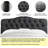 Linen Tufted Upholstered Headboard, Sturdy and Durable Solid Wood Headboard, Fabric Headboard Adjustable Height from 34“ to 43”, Modern Button Tufting Design Head Board-357638412-357638413