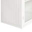 Armoire murale 27,2 po avec trois rangements, blanc, motif tissé de style moderne pour le salon, la salle de bain, l'armoire vitrine, 27,2 po, portes en verre blanc et entrée de salle à manger-121047765
