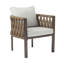 Fauteuil de patio confortable en métal de style moderne pour les espaces extérieurs