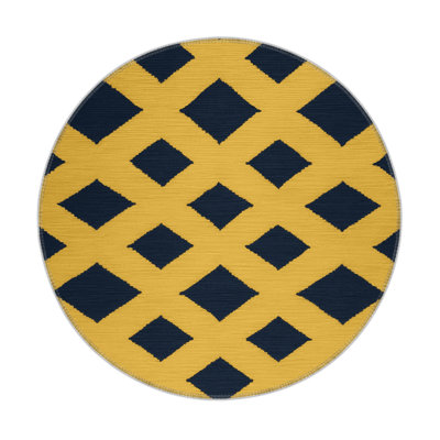 Tapis brun intérieur et extérieur Trellis
