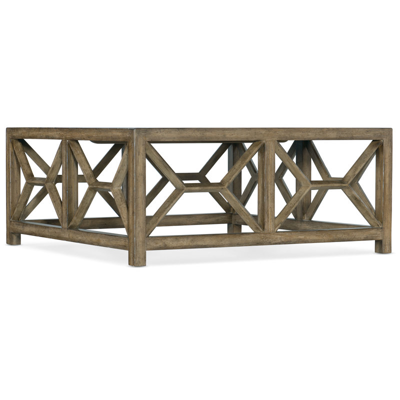 Tropez Stone Cocktail Table, Brown