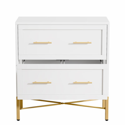 2-Drawer File Cabinet With Anti-Tilt And Safety Features For Home Office