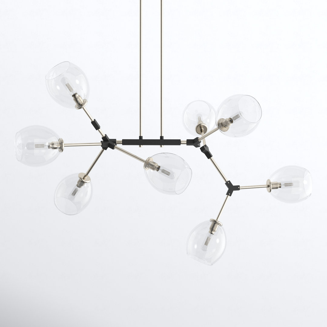 Rhythm 8 - Light Dimmable Sputnik Modern Linear Chandelier AllModern