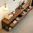 Black walnut solid wood TV cabinet