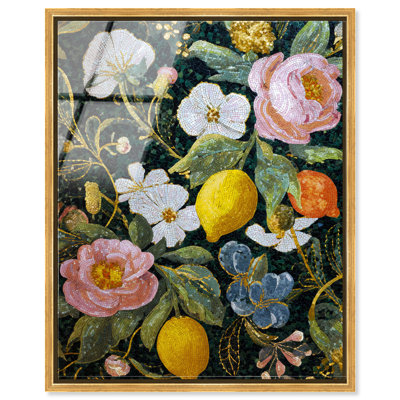 Summer Harvest III Framed Acrylic Print Botanical Wall Art by Art Remedy, Gold Frame, 30 x 36