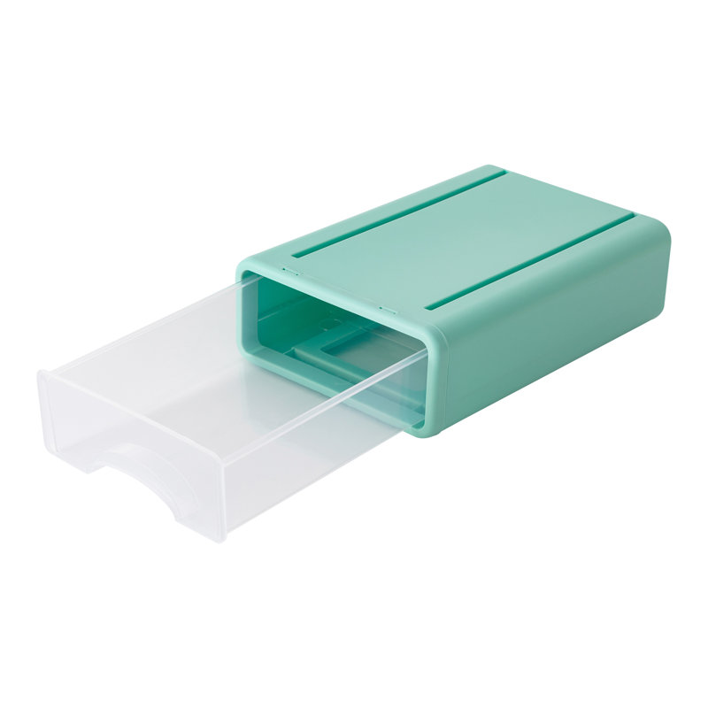 Loore Free Stackable Desktop Drawer Organizer, Blue/Green/Yellow/Red