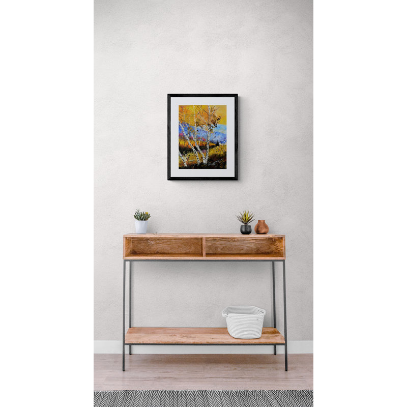 Autumn 886130 Print by Pol Ledent, Black Framed Canvas, 33" H x 25" W
