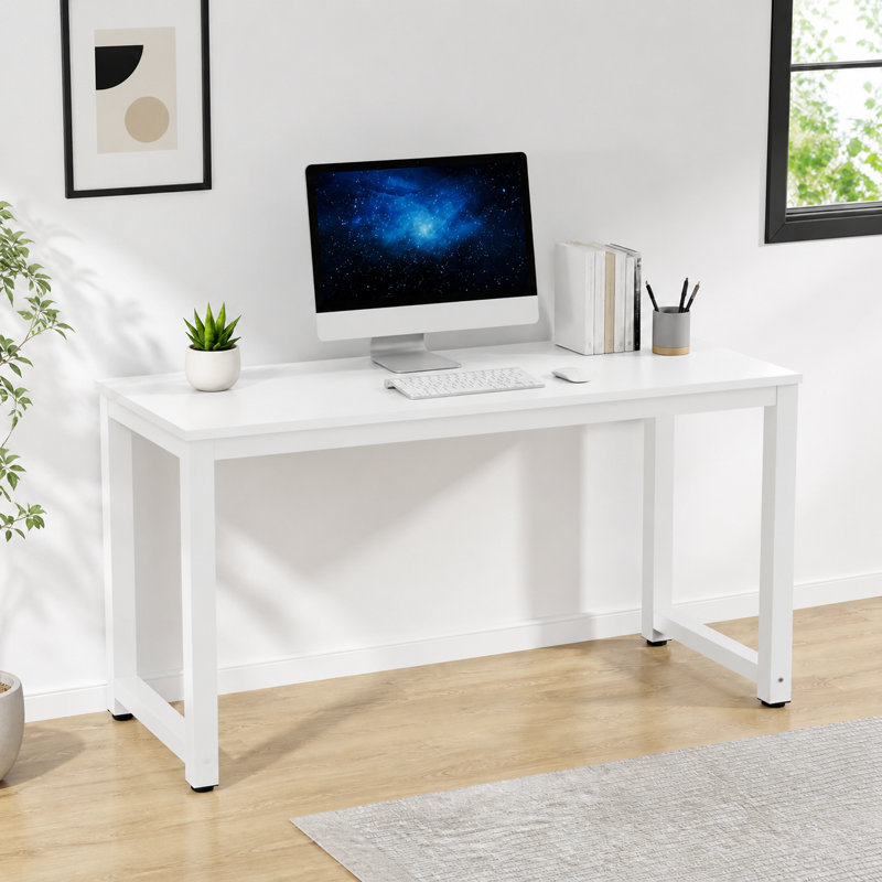Bureau d'ordinateur de 55 pouces, 55*23.6 inch, Blanc