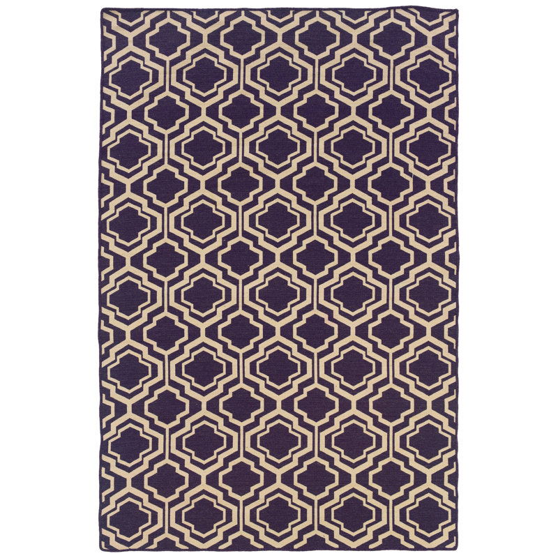 Abbi Wool Geometric Indoor Rug, 5' x 8'