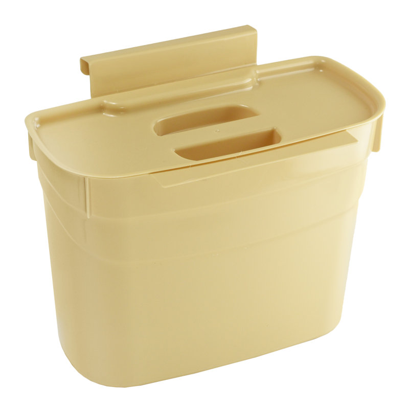 Poubelle de rangement multifonctionnelle 1 gallons suspendue, Beige
