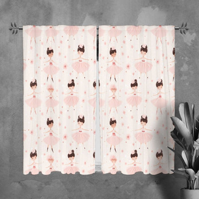 Paire de rideaux obscurcissant en polyester Hjalti