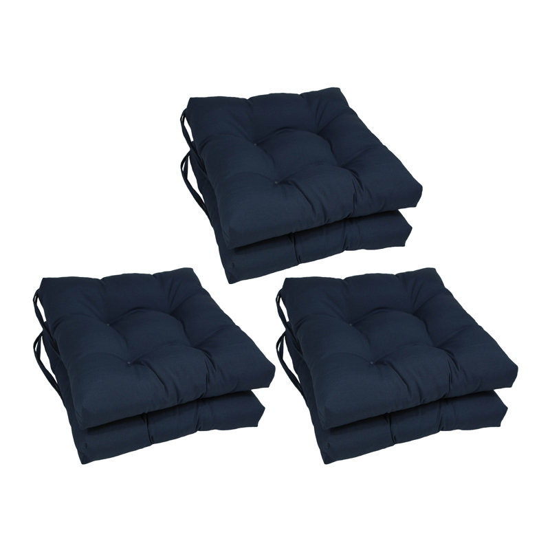 Outdoor 3.5'' Seat Cushion, Navy Microfiber