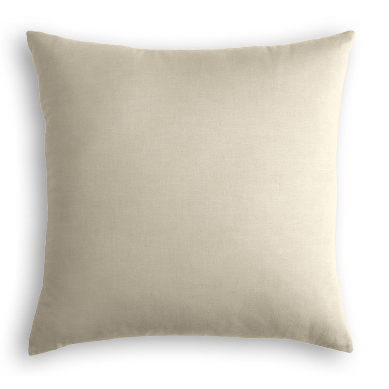 Housse de coussin carrée, 24 po x 24 po, Beige, Housse de coussin seulement - sans coussin