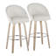 Tabourets de bar à hauteur fixe de 30 po avec pieds en bois cintré et repose-pieds rond Maddison-106895732-106895736-106895731