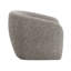 Fauteuil d'appoint en tweed brun et gris Livia
