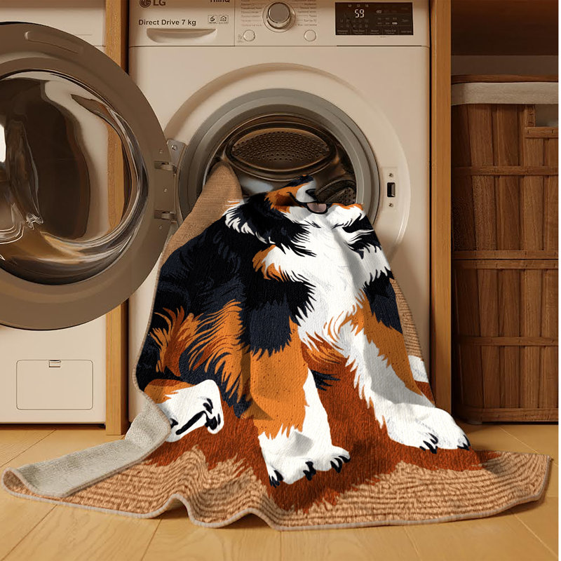  Tapis lavable pour bouvier bernois, Carré 8 pi