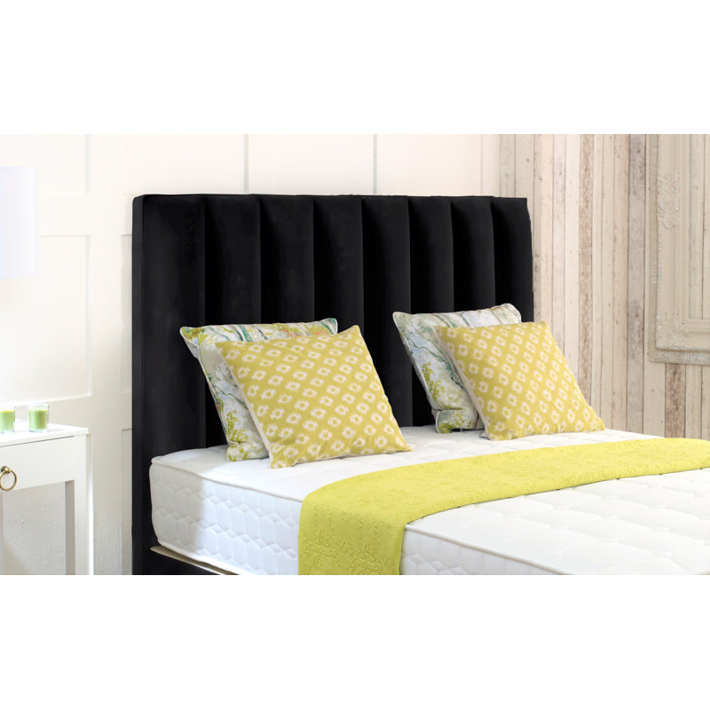 Winnie Upholstered Headboard, Small Single (2'6), Black
