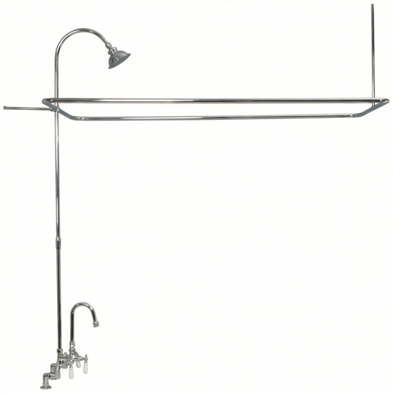 Système de douche de baignoire à fixation sur le comptoir (P0729) par Strom Living, Chrome