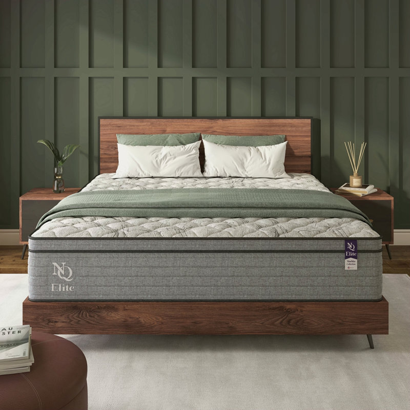 Grand matelas hybride en mousse viscoélastique gélifiée rafraîchissant de 10 pouces, certifié Certipur-US, 10", Lit double