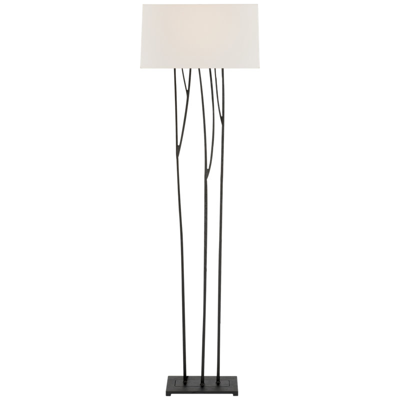 Ian K. Fowler Aspen Floor Lamp, Blackened Rust, Fabric