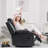 Power Massage Recliner Chair with Heat & Footrest - Swivel Rocker, Storage Pockets, 8-Point Vibration-121033429