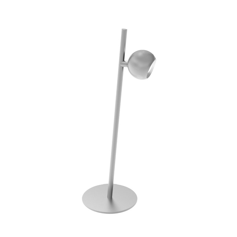 Lampe de table de travail Stevens Stevens, Nickel satiné, Nickel satiné