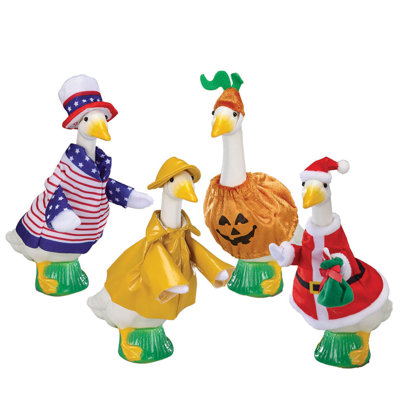 Desktop Goose Outfits , Set of 4