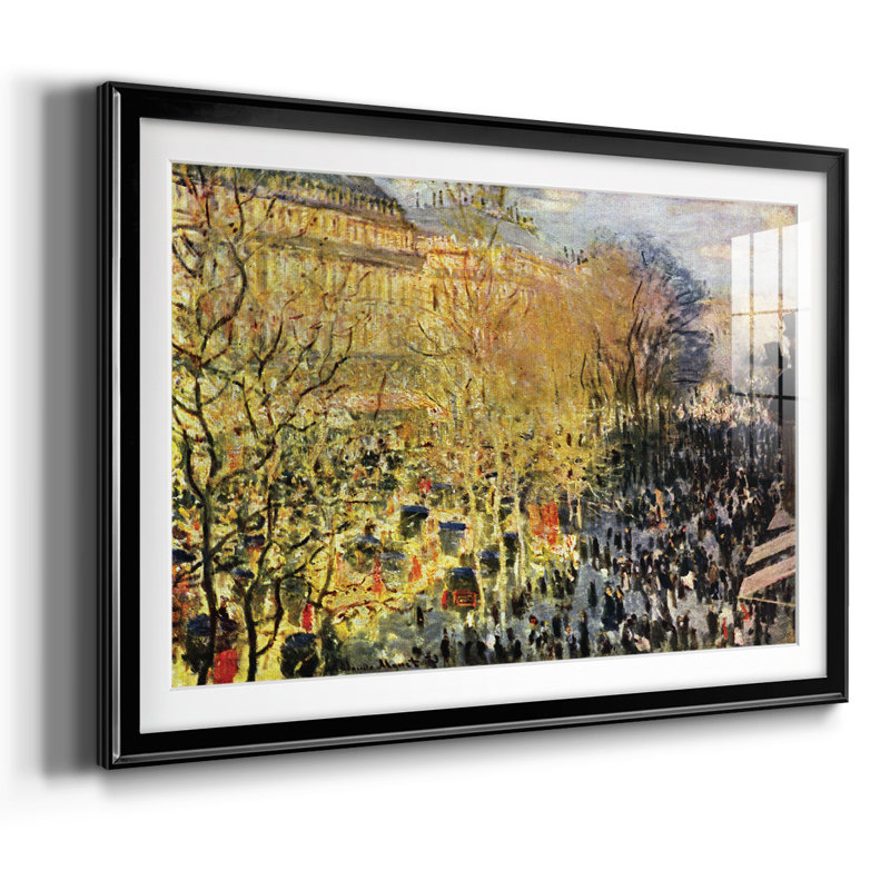 Boulevard des Capucines à Paris, Noir, H 27 po x l 39 po x P 1,5 po