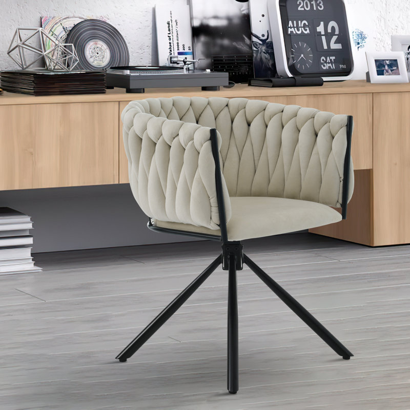 Anouschka 44cm H Tufted Velvet Upholstered Upholstered Back Armchair