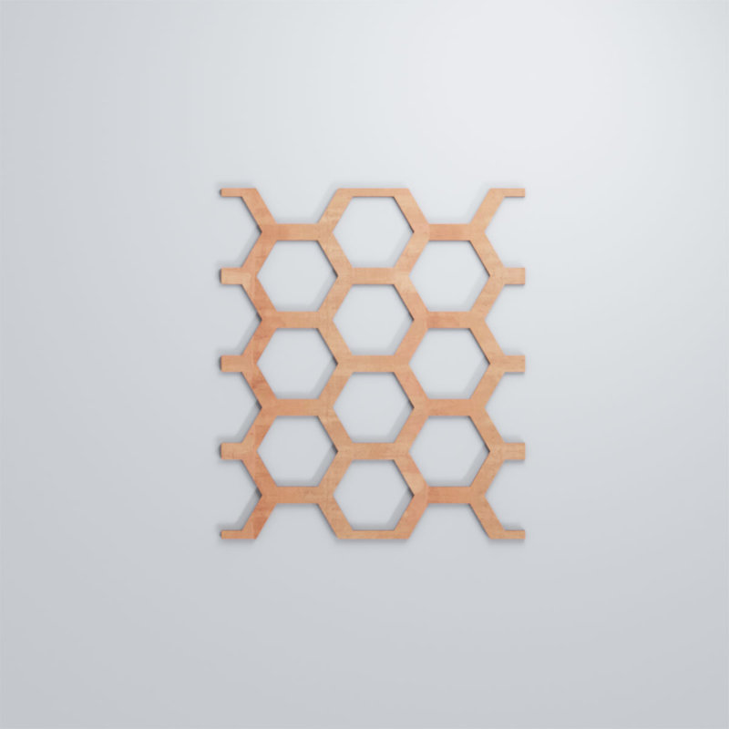 Panneaux muraux Westmore, Cerise, H 23 3/8 po x l 15 1/2 po x P 3/8 po