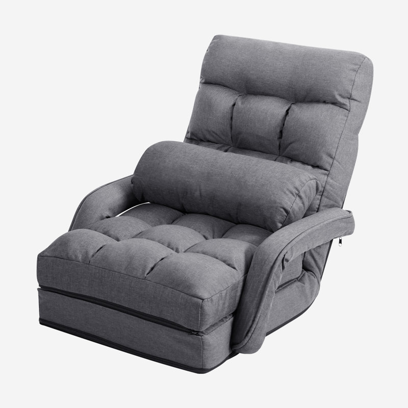 Chaise longue inclinable Kellems, Gris, gris